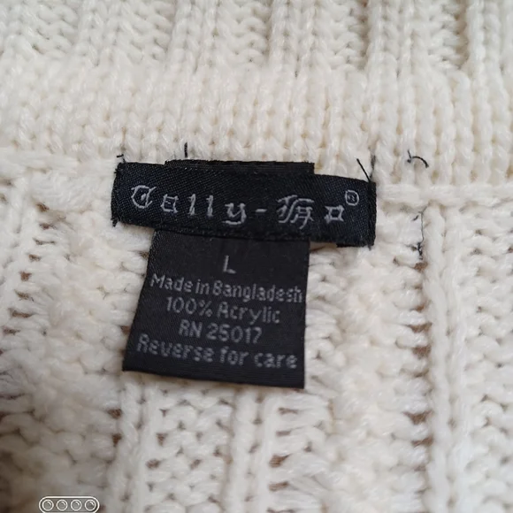 Gallery Sportswear zipper front heavy Sweater unisex/ - Picture 7 of 9